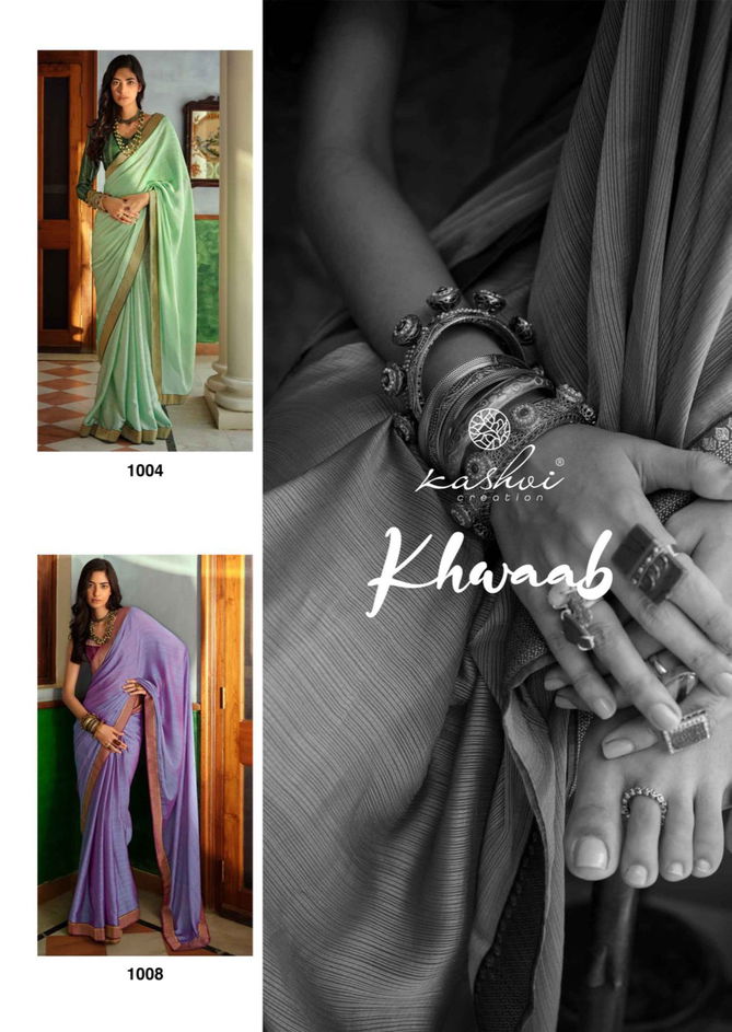 Khwaab By Kashvi Party Wear Sarees Catalog
